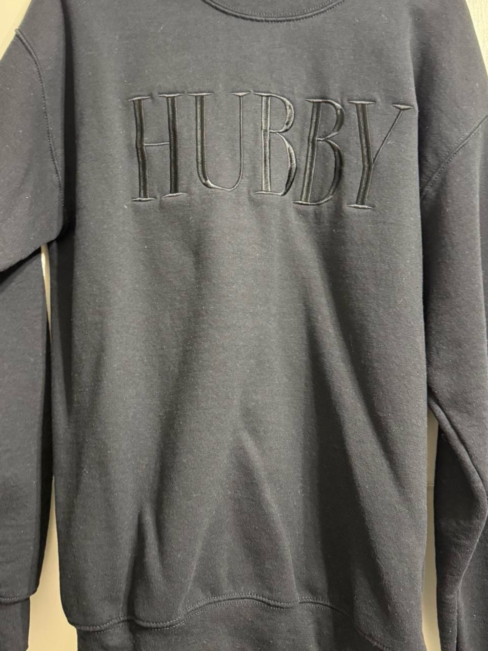 Black “HUBBY” Husband Crewneck Sweatshirt
